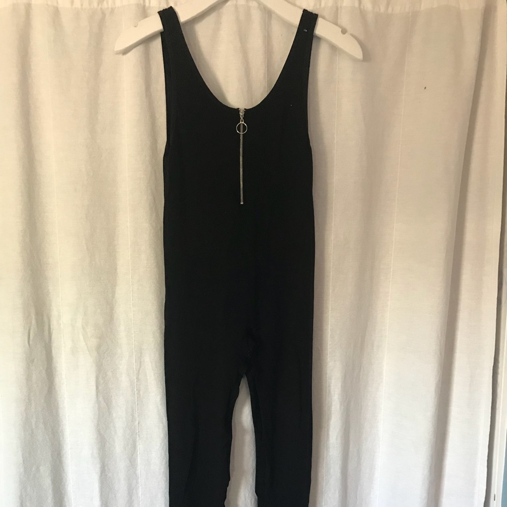 Jumpsuit with front zipper
